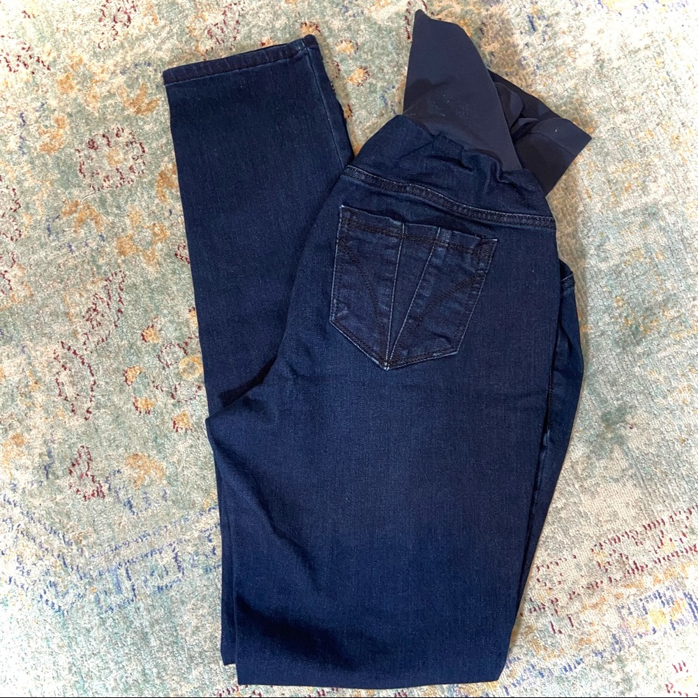 Indigo Blue Maternity Skinny Jeans Size Large